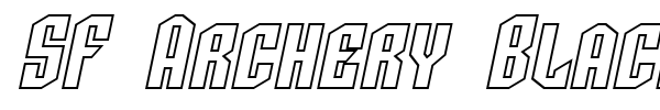 SF Archery Black font preview